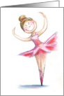 Happy Birthday, Pink Ballerina card