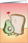 Valentine Let’s Guac and Roll card