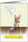 Rudolph Calls Tech Support card