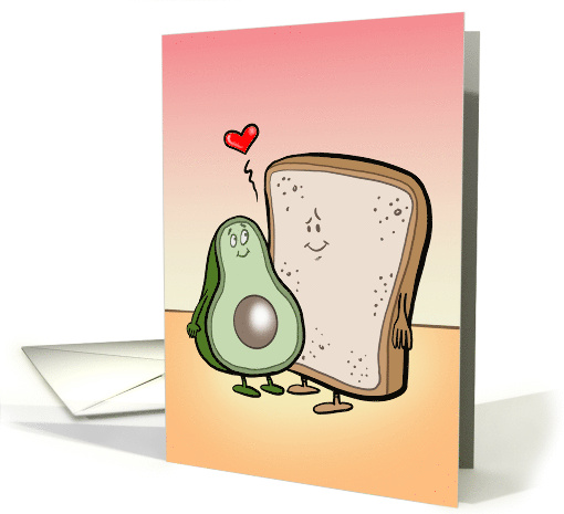 Valentine Let's Guac and Roll card (1772826)