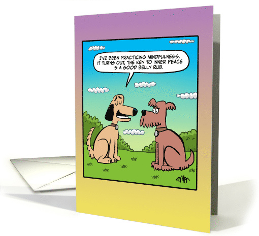 Funny Happy Birthday with Lots of Belly Rubs! card (1775538)