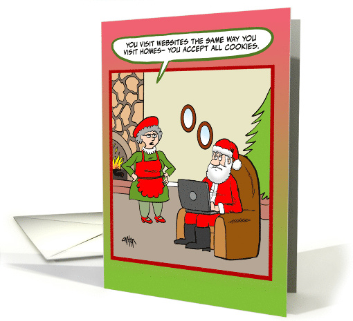 Santa Accepts All Cookies Online And In Homes card (1804012)