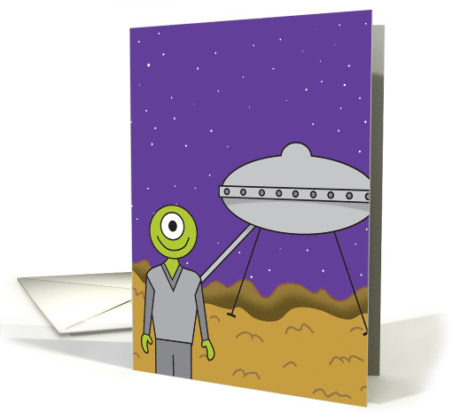 Congratulations on your new home alien planet card (544133)