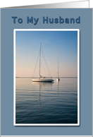 Happy Birthday Husband Sailing card