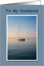 Happy Birthday Husband Sailing card