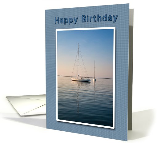 Happy Birthday Sailing card (821691)