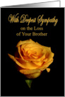 With Deepest Sympathy loss of Brother rose card