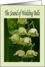 Wedding Bells Lily of the Valley flower announcement of marriage card