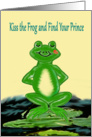 Kiss the Frog and find your prince Valentine’s Day card