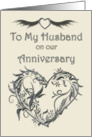 To My Husband on our Anniversary card