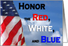 Honor the Flag United States card