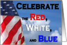 Independence Day July Fourth flag card