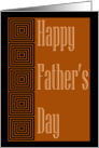 Happy Father’s Day square designs modern card