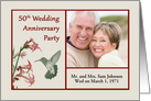 50th Wedding Anniversary Party photo card