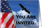 Welcome Home military homecoming party invitation card