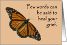 General sympathy prayer butterfly card