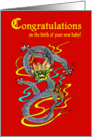 Chinese Year of Dragon Congratulations on birth of new baby card