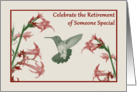 Celebration of Retirement Administrative Assistant hummingbird card