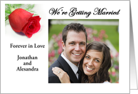 We’re Getting Married customizable wedding announcement card