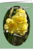 Happy Easter Daughter daffodils card