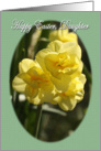 Happy Easter Daughter daffodils card