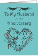 To My Husband on our Anniversary card