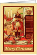 Merry Christmas nutcracker holiday card