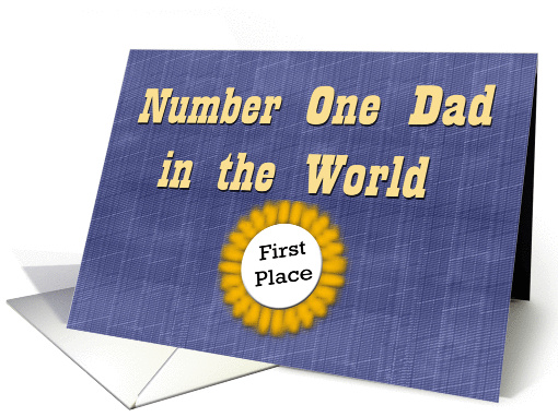 Number One Dad Pop Father's Day card (831398)