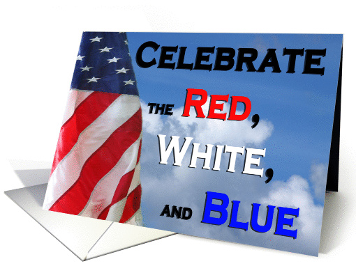 Celebrate the Flag United States card (832066)