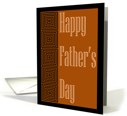 Happy Father's Day square designs modern card (832293)