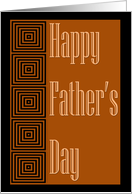 Happy Father’s Day square designs modern card