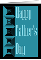 Happy Father’s Day square designs card