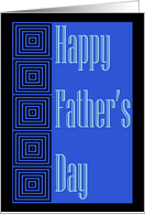 Happy Father’s Day square designs card