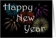 Happy New Year general fireworks card