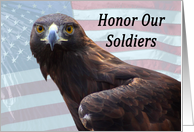 Honor Our Soldiers Golden Eagle card