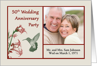 50th Wedding Anniversary Party photo card