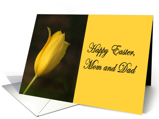 Happy Easter Mom and Dad tulip card (852478)