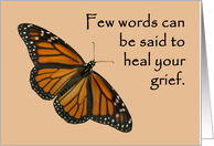 General sympathy prayer butterfly card