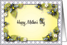 Mother’s Day, bee theme, lattice card