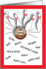 Invitation to Join Bowling Team card