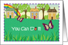 Encouragement, primitive style card