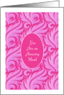 Encouragement for a single Mom, abstract card