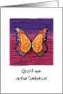 Business, Sabbatical, Butterfly card