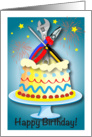 Birthday for Handyman, cake, tools card