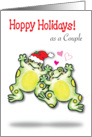 1st Christmas as a Couple, frogs card