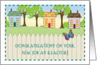 Congratulations, new realtor job, houses card