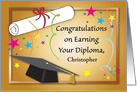 Christopher - Custom Congratulations with name, diploma card