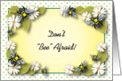 Get Well from Colonoscopy, bee theme card