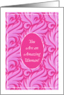 Get Well, mastectomy, pink abstract card