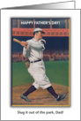 Happy Father’s Day, Dad, baseball theme card